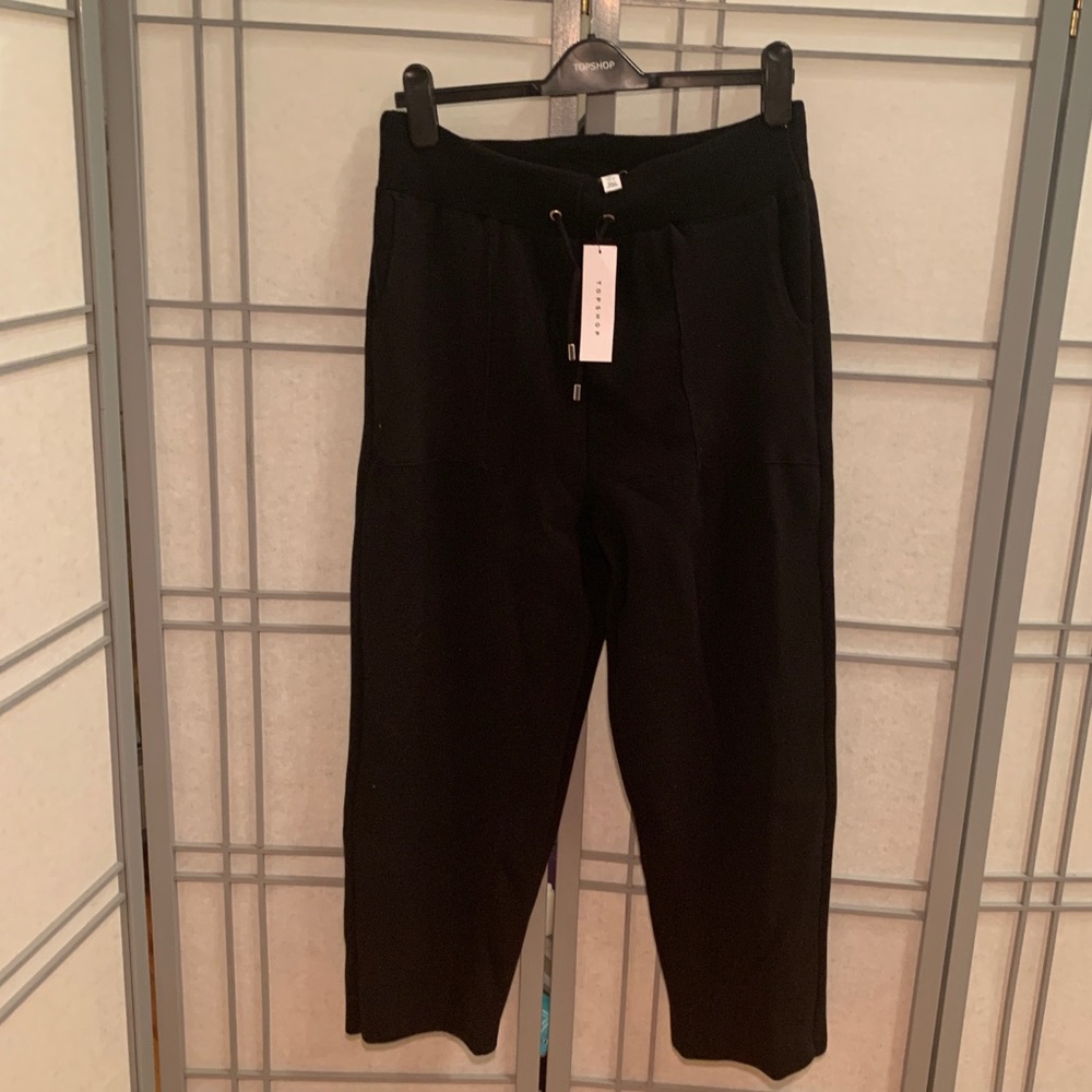 Topshop women’s large Trousers Pants black new with tag